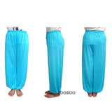 Yoga Pants Fitness Clothing Gym Exercise Wushu Tai Chi Kungfu For Women & Men Sports Pants White Blue Clothes