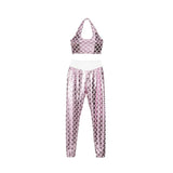 Women Sports Gym Yoga Running Fitness Leggings Clothes Bra Tops Pants Set