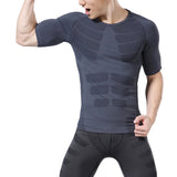 3 Size Men Athletic Compression Short Sleeve Sport Tight Shirt Gym ClotheS