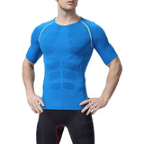 3 Size Men Athletic Compression Short Sleeve Sport Tight Shirt Gym ClotheS