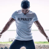 Mens summer Gym clothing white cotton T Shirt Fitness Bodybuilding Crossfit workout Shirts sports Short sleeve tee Tops clothes