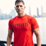 Mens summer Gym clothing white cotton T Shirt Fitness Bodybuilding Crossfit workout Shirts sports Short sleeve tee Tops clothes