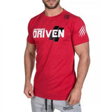 Mens gym training Brand t shirt Fitness Bodybuilding short sleeve cotton shirts Run workout clothes Crossfit tee tops clothing