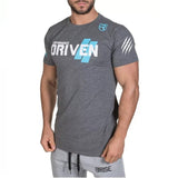 Mens gym training Brand t shirt Fitness Bodybuilding short sleeve cotton shirts Run workout clothes Crossfit tee tops clothing