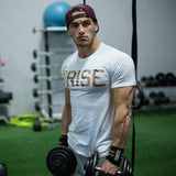 Mens gym training Brand t shirt Fitness Bodybuilding short sleeve cotton shirts Run workout clothes Crossfit tee tops clothing