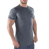 Mens gym training Brand t shirt Fitness Bodybuilding short sleeve cotton shirts Run workout clothes Crossfit tee tops clothing