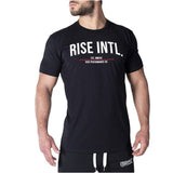 Mens gym training Brand t shirt Fitness Bodybuilding short sleeve cotton shirts Run workout clothes Crossfit tee tops clothing