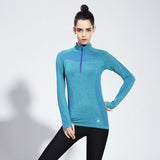 BINAND Long Sleeve Women Sports T Shirt Top Professional Running Gym Exercise Clothes Quick Dry Breathable Tee Top For Running