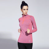 BINAND Long Sleeve Women Sports T Shirt Top Professional Running Gym Exercise Clothes Quick Dry Breathable Tee Top For Running