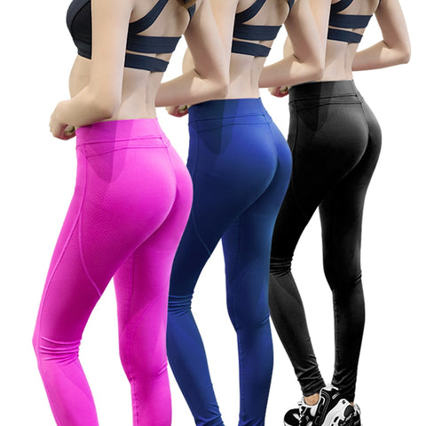 Sex low Waist Stretched Sports Pants Gym Clothes Running Tights Women Sports Leggings Fitness Yoga Pants