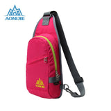 AONIJIE Waterproof Nylon Chest Gym Bag Bookbag Cross Body Bag Outdoor Sports Cycling Camping Hiking Running Shoulder Bag