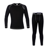 WOSAWE Men Base Layer WinterThermal Underwear Long Johns Jersey Tights Clothes Set for Outdoor Sport Gym Fitness Cycling Running