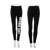 Hot Punk Rock Sports Leggings Women Pencil Fitness Workout Letters Print Pants Lady Gym Clothes Sportwear Leggins drop shipping