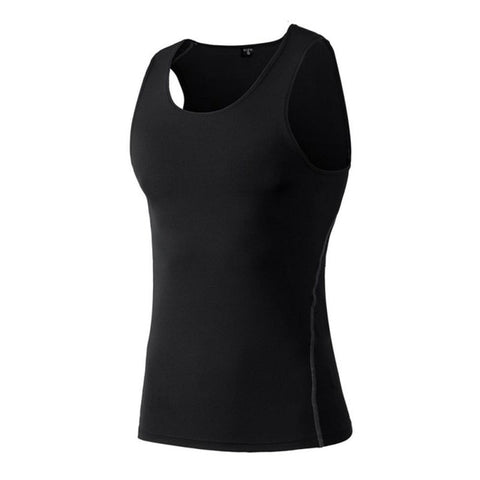 Gym running vest  Men\'s training tight vest Basketball fitness running quick-drying breathable  vest clothes