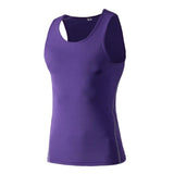 Gym running vest  Men\'s training tight vest Basketball fitness running quick-drying breathable  vest clothes