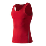 Gym running vest  Men\'s training tight vest Basketball fitness running quick-drying breathable  vest clothes