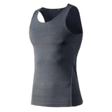 Gym running vest  Men\'s training tight vest Basketball fitness running quick-drying breathable  vest clothes