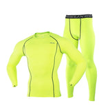 Cycling Base Layers Compression Tights Base Layer Running Fitness Bodybuilding Men GYM Clothes Tops and Pant Suit