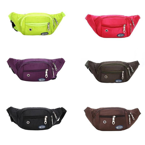 Men Women Running Waist Bag Sport Pack Cycling Bag Belt Fanny Waist Pouch Outdoor Travel Racing Hiking Gym Fitness Money Purse