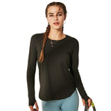 Women Yoga Sets Sport Wear Women Fitness Breathable Sportwear Fitness Gym Shirts Long Sleeve Slim Yoga Workout Blouse Clothes