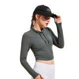 Yoga Shirts Women Gym Breathable Sportwear Fitness Gym Shirts Long Sleeve Slim Yoga Workout Blouse Clothes