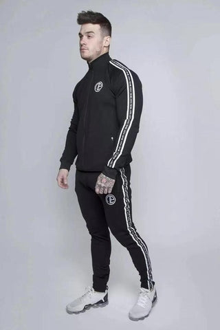 2019 Sport Suit Men Bodybuilding Jacket Pants Sports Suits Basketball Tights Clothes Gym Fitness Running Set Men Tracksuits 3XL