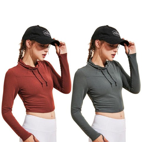 Women Gym Cross Sportwear Fitness Gym Shirts Long Sleeve Yoga Workout Blouse Clothes Solid Yoga Workout Top Sport wear Gym Shirt