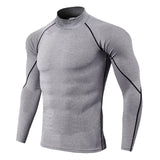 New Autumn Gym T-shirt Men Compression Boldbulding Jogging Sport T-shirt Men's Outdoor Clothes Running Long Sleeve T-Shirt