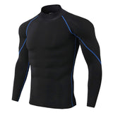 New Autumn Gym T-shirt Men Compression Boldbulding Jogging Sport T-shirt Men's Outdoor Clothes Running Long Sleeve T-Shirt