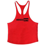 Muscleguys Fitness apparel bodybuilding stringer tank top mens gyms clothes vest cotton sleeveless shirt regatas masculino