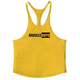 Muscleguys Fitness apparel bodybuilding stringer tank top mens gyms clothes vest cotton sleeveless shirt regatas masculino