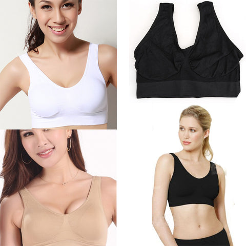 Black White Women Sports Bra Women Single Layer Seamless Shape Wear Fitness Gym Running Yoga Bra Sportswear Clothes Size M-XXL