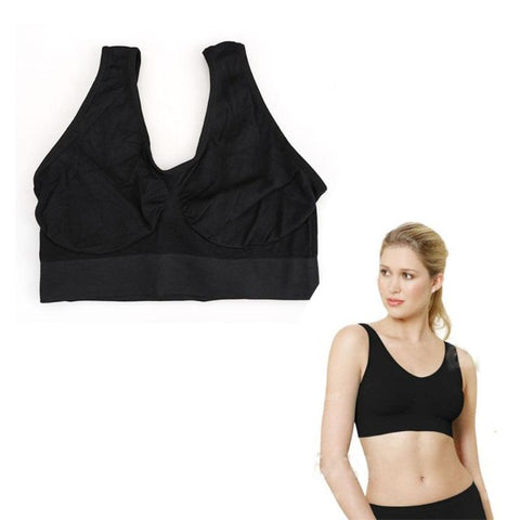 Black White Women Sports Bra Women Single Layer Seamless Shape Wear Fitness Gym Running Yoga Bra Sportswear Clothes Size M-XXL