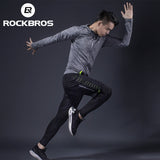 ROCKBROS Running Sets Gym Sportswear Suit Fitness T-shirt Shorts Sports Training Clothes Breathable Jogging Pants Men Sweatpants