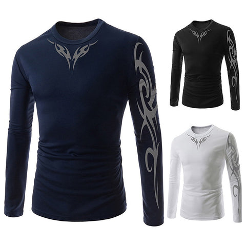 Clearance White L Men's Flexible Long Sleeve Clothes Outdoor Sports Running Gym Fitness Bodu Building Tops T-shirt