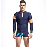 Men's Body Suits Sport Cloth GYM Swimming T-Shirt tight Top Swimwear Diving Thin Wetsuit Running Clothes Tops Windsurf Surfing